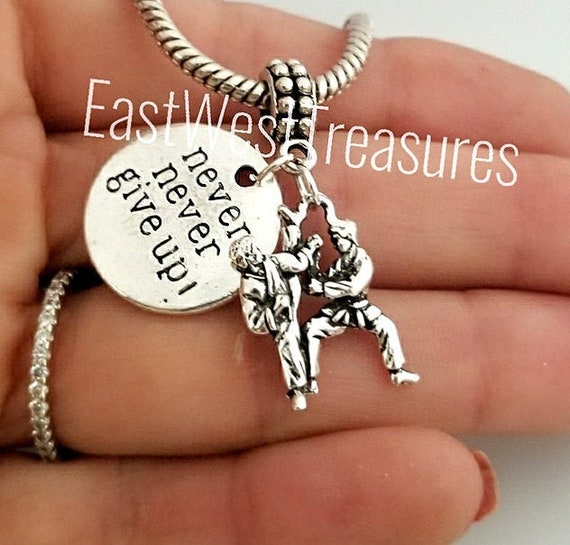 I Love Taekwondo Necklace for Women and Girls Silver Charm Pendant Jewelry