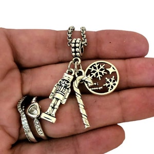 nutcracker Nut Cracker Jewelry, Christmas Holiday Charm Bracelet necklace Keychain