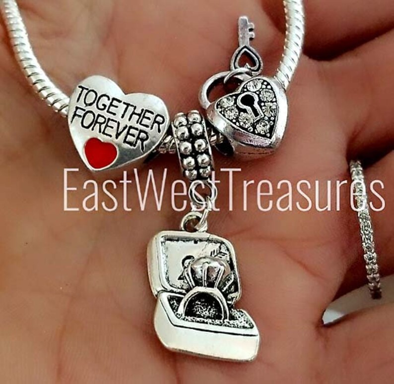 Marriage Engagement Proposal wedding bridal ring anniversary Best Wife charm bracelet-Anniversary wedding jewelry gift for wife fiance
