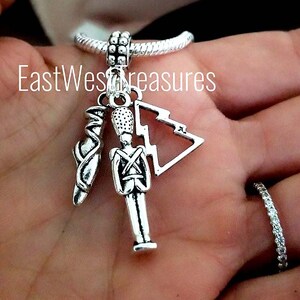 Silver Christmas Nutcracker Ballet Holiday Charm Bracelet Necklace Keychain Gift for Little Girls Women Her