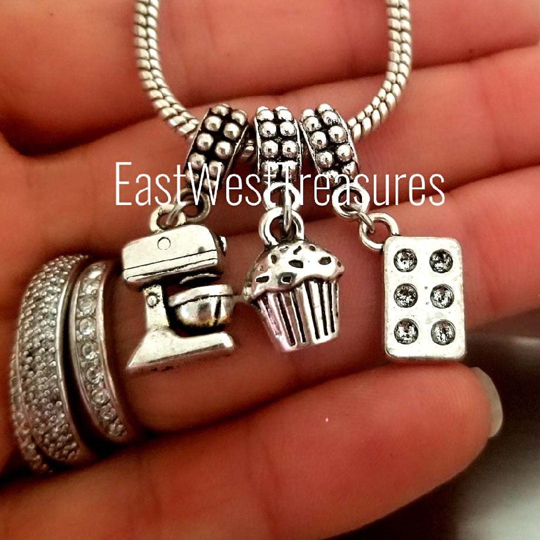 Muffin Cupcake Charm Baking Kitchen Mixer Charm Muffin Pan Etsy