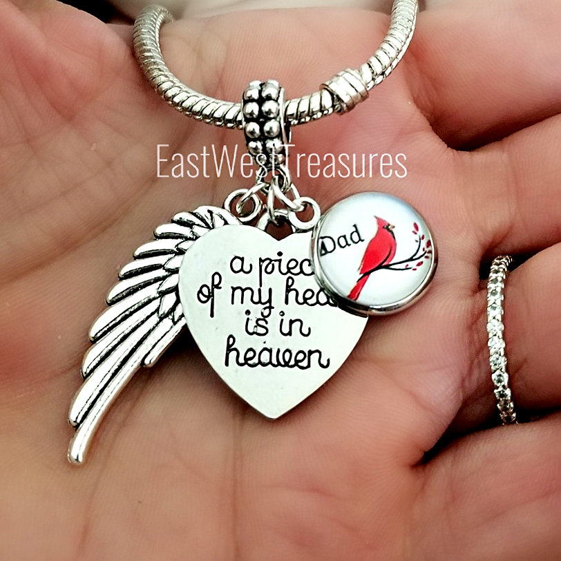 Dad Memorial Jewelry Cardinal Sympathy 