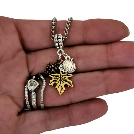 Pandora leaf necklace online