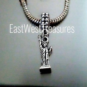New York Statue Of Liberty NYC NY The Big Apple Charm Bracelet Necklace Keychain