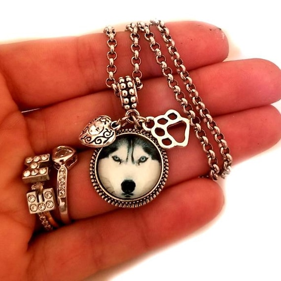 Dog Face Siberian Husky Samoyed Eskimo Photo Jewelry Charm Bracelet Necklace With Picture Portrait S husky Dog Gift husky Jewelry Etsy Canada
