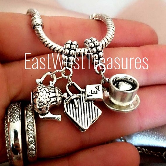 Teapot charms shop for bracelets