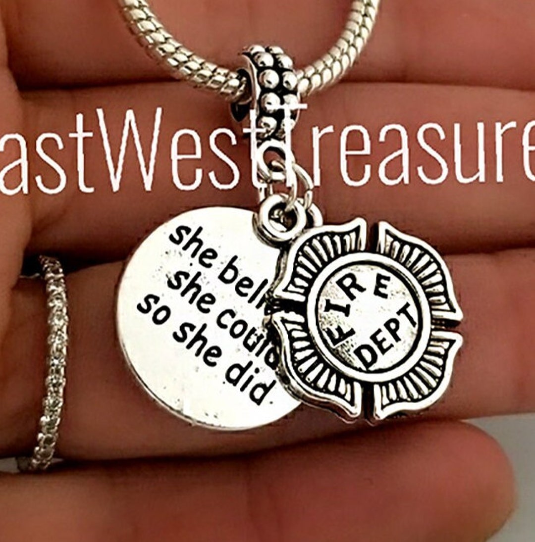 Personalized St. Florian Maltese Cross Pendant - Quarter Size Personalized St. Florian Maltese Cross Pendant - Quarter Size