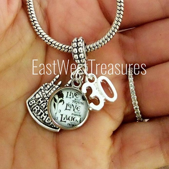 18th 21st 30th Happy Birthday Locket Gift keyring mum Daughter Sister 11