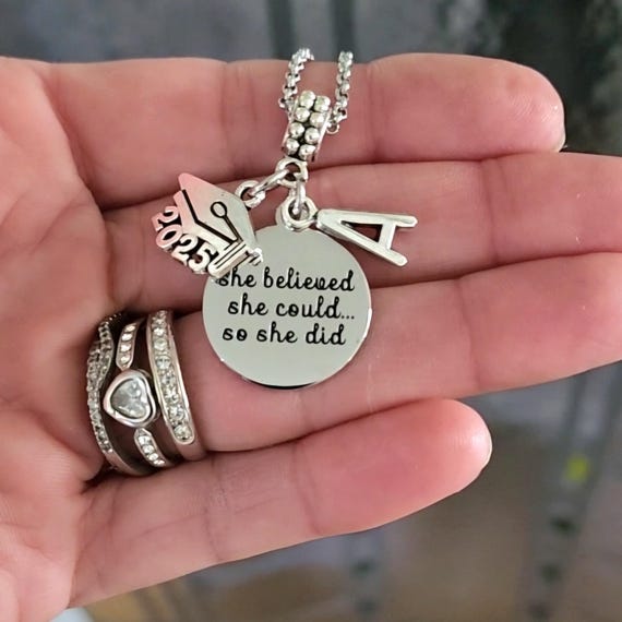 UIALECG 2024 Graduation Year Charm For Graduation Cap And Tassel,Gold Charms For Jewelry Making,Class Of 2024 Pedant Charm