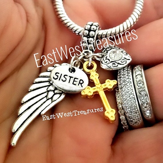 sister of an angel bracelet