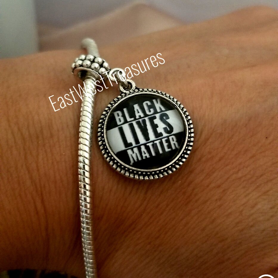 Black Power Jewelry gift BLM Civil Rights Charm Bracelet Etsy
