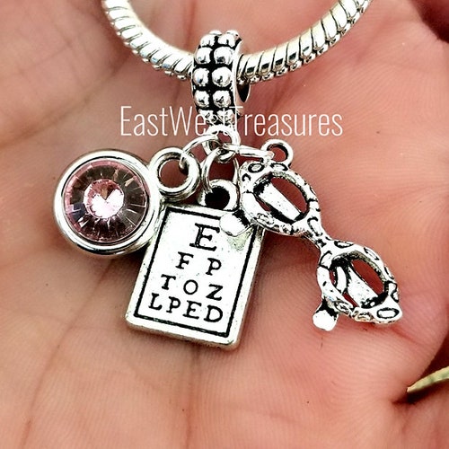 Optometrist Bracelet. Eye Doctor Charm Bracelet. Optician Etsy