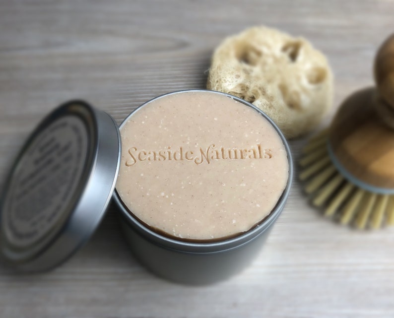 Dishwashing Soap organic kitchen soap laundry soap dish SOAP IN REUSABLE TIN