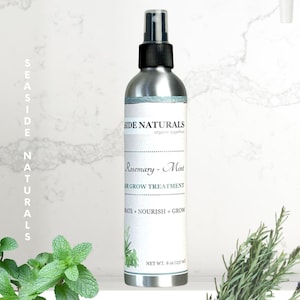 Rosemary-Mint Herbal Hair Growth Treatment with Biotin 8 oz, organic hair oil