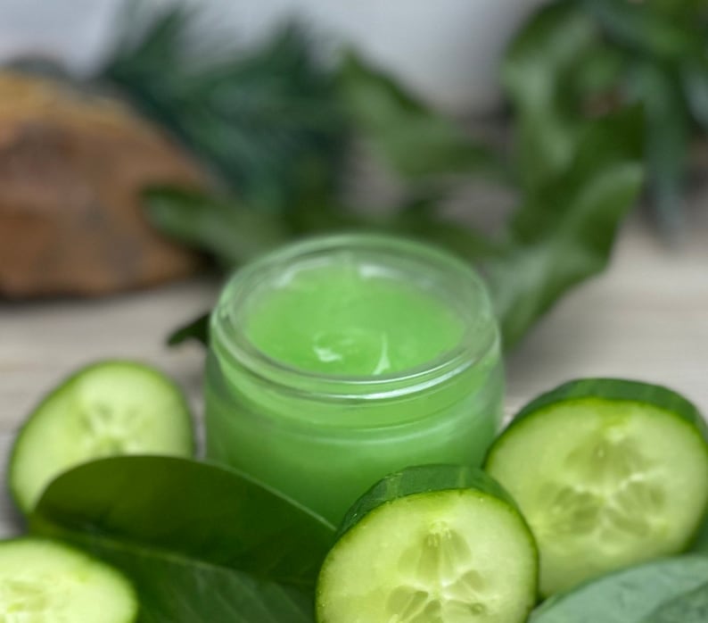 Organic Cucumber Eye Gel for Hydration and Firming - Deep Moisture Fix for Dark Circles with Vitamin C bild 5