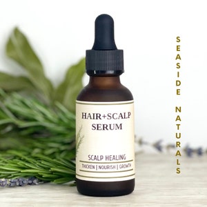 Scalp Remedy Serum for hair growth and dandruff, infused with biotin, organic tea tree therapeutic hair oil, nourishing skin