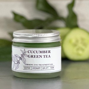 Organic Cucumber Eye Gel for Hydration and Firming - Deep Moisture Fix for Dark Circles with Vitamin C bild 4