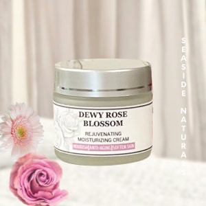 Rose Blossom face moisturizer calm and hydrate skin, facial treatment for normal to dry skin type