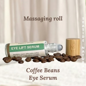 Eye Serum infused with Squalane and Coffee for puffy eyes and youthful skin - organic skincare