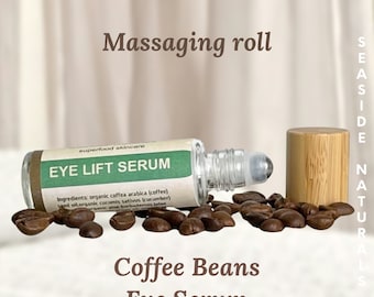 Eye Serum infused with Squalane and Coffee for puffy eyes and youthful skin - organic skincare