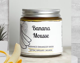 Banana Mousse Face Mask infused with Turmeric, Silkening and Radiance Enhancing