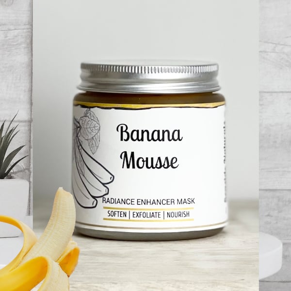 Banana Mousse Face Mask infused with Turmeric, Silkening and Radiance Enhancing