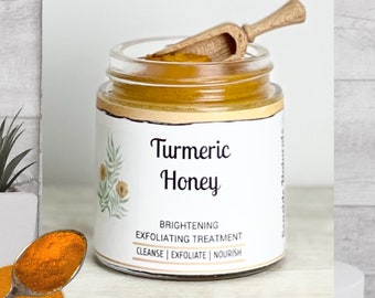 Turmeric Honey Face Polishing Mask with Sea Buckthorn for a Youthful Glow