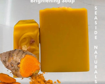 Turmeric Soap infused with Wildflower Honey, Organic Brightening Soap