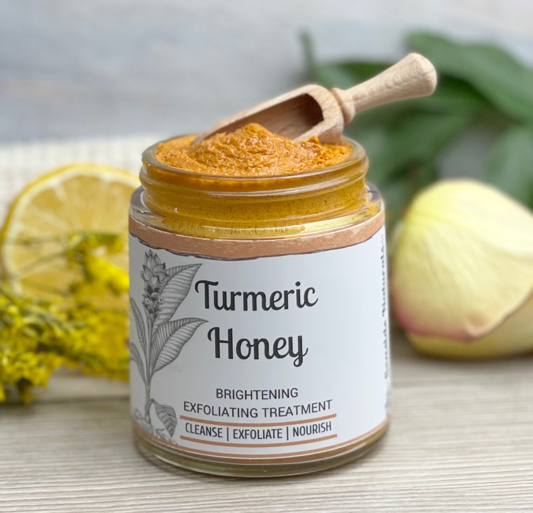 Turmeric Honey Face Polishing Mask With Sea Buckthorn for a