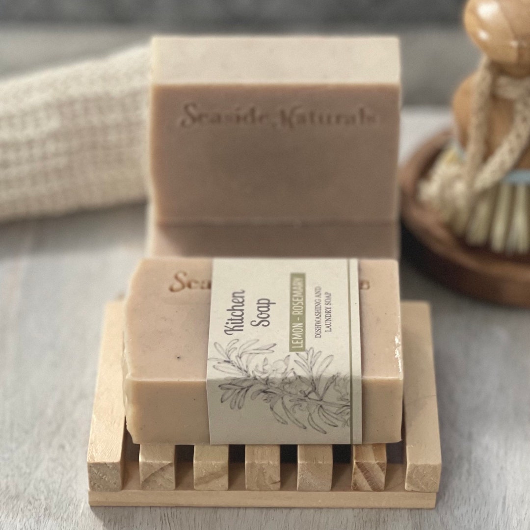 Organic Dishwashing Soap Bar 6.5oz for Kitchen, Laundry and Dishes