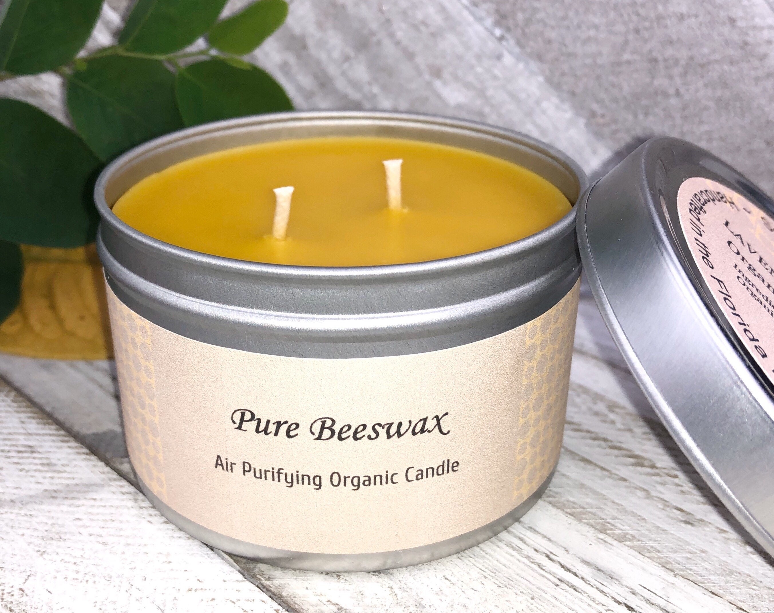 Aromatherapy Beeswax Candle scented with Pure Essential Oils Etsy