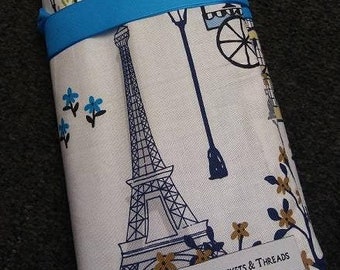 Handmade Cotton Knitting Needle Organizer Roll – Crochet Hook Case, Craft Tool Storage