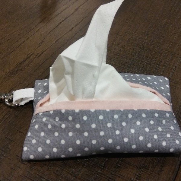 Tissue Holder w/ Lobster Swivel Clasp - Includes Tissue Pack w/ All Orders