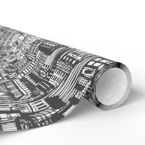 Cityscape Wrapping Paper | Gift Wrap Roll image 4
