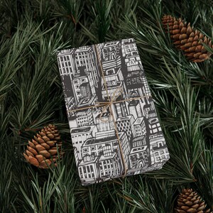 Cityscape Wrapping Paper | Gift Wrap Roll image 5