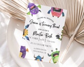Monster Birthday Invitation: Costume Party Invite (Digital Download)