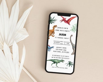 Dino-Mite Text Einladung zum Kindergeburtstag