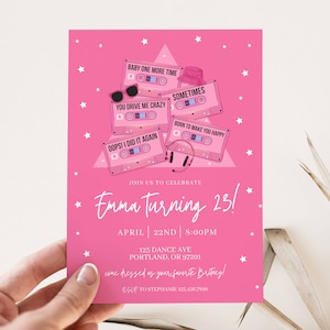 Y2K Birthday Party Invitation: 2000s Theme, Dance Costume (Instant Download)