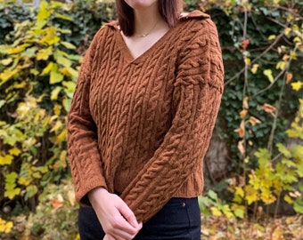 Polo Sweater Knitting Pattern