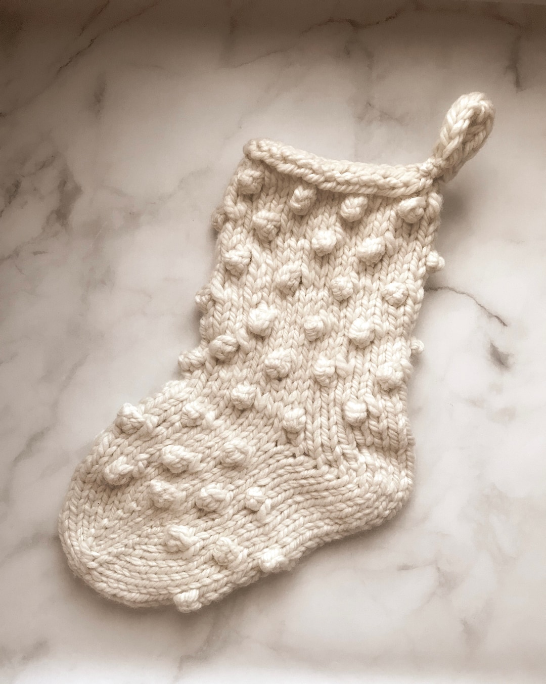 Bobble Christmas Stocking Knitting Pattern: Holiday Knit (PDF Pattern ...