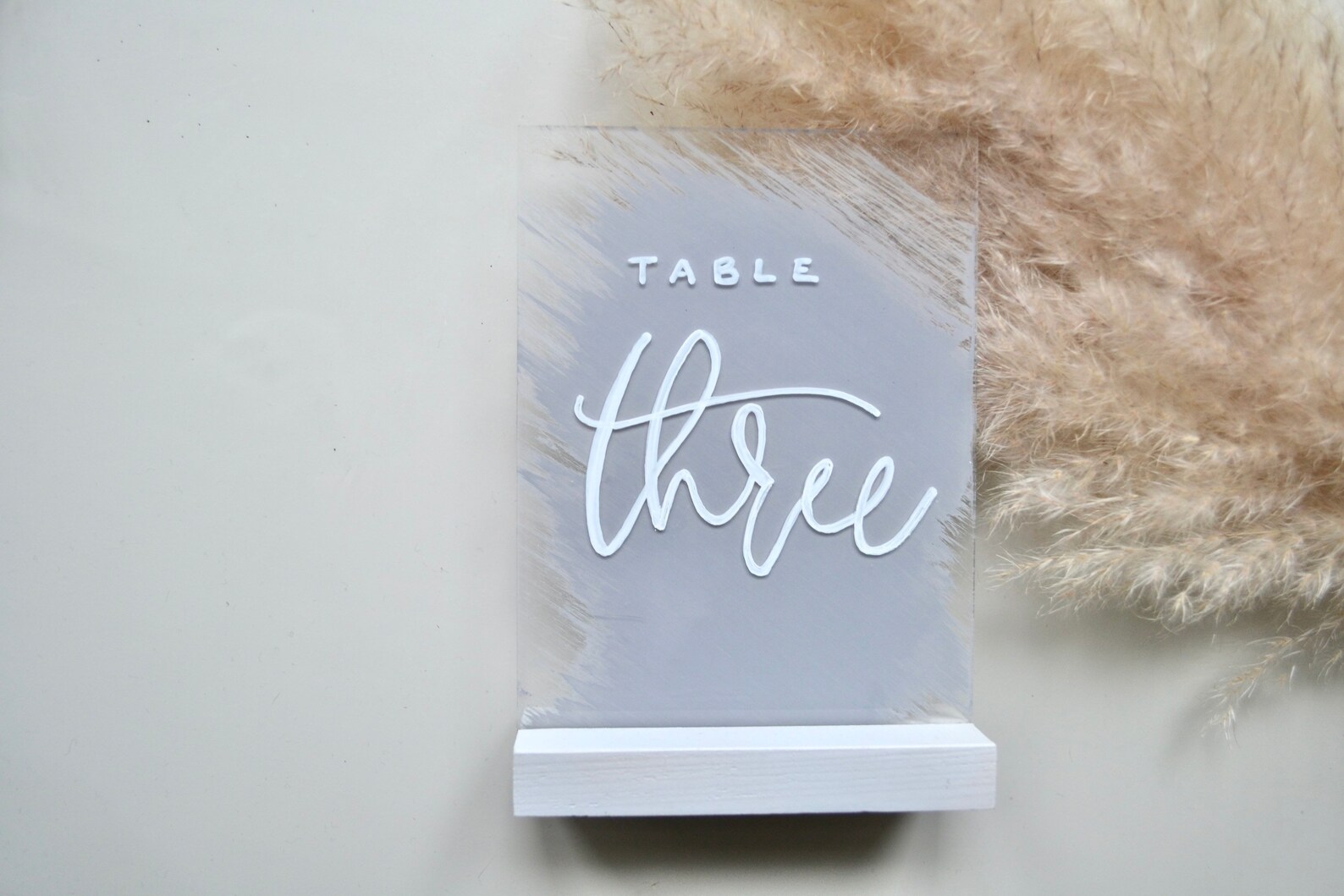 Acrylic Table Numbers Hand Painted Hand Painted Acrylic Etsy UK