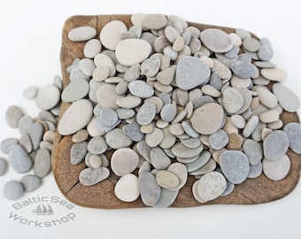 Selection Of  200/100 Small  Stones 0.5 - 1.1"/1.4-3 cm- Tiny/Small Sea Stones,Small Sea Stones, Pebble Art Stones,BalticSeaWorkshop#221