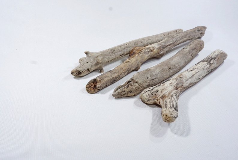 4 Sturdy Driftwood 11.4-16.129-41cm Old Looking Driftwood Sticks Beach Crafts Sticks,Mobile Supplies #56S