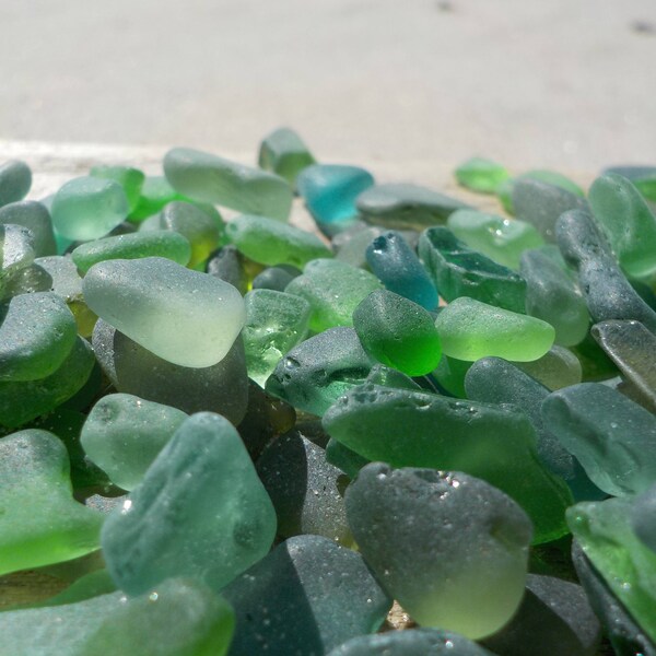Lime Green Sea Glass Etsy