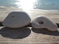 2 SMALL Holey Stones 1.4-1.6