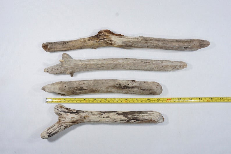 4 Sturdy Driftwood 11.4-16.129-41cm Old Looking Driftwood Sticks Beach Crafts Sticks,Mobile Supplies #56S