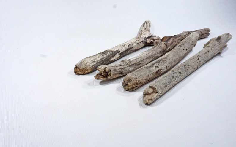4 Sturdy Driftwood 11.4-16.129-41cm Old Looking Driftwood Sticks Beach Crafts Sticks,Mobile Supplies #56S
