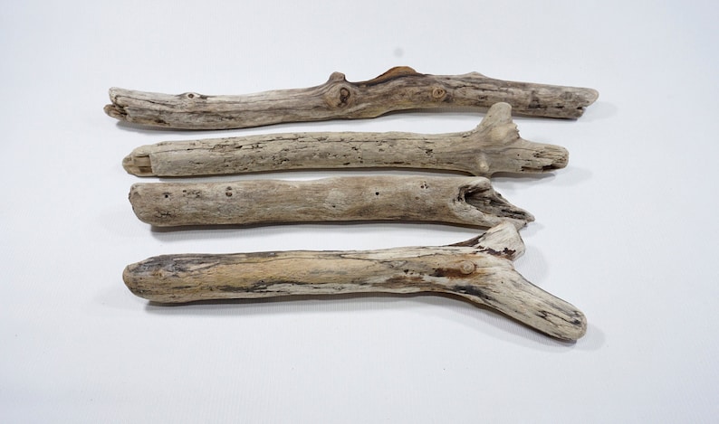 4 Sturdy Driftwood 11.4-16.129-41cm Old Looking Driftwood Sticks Beach Crafts Sticks,Mobile Supplies #56S
