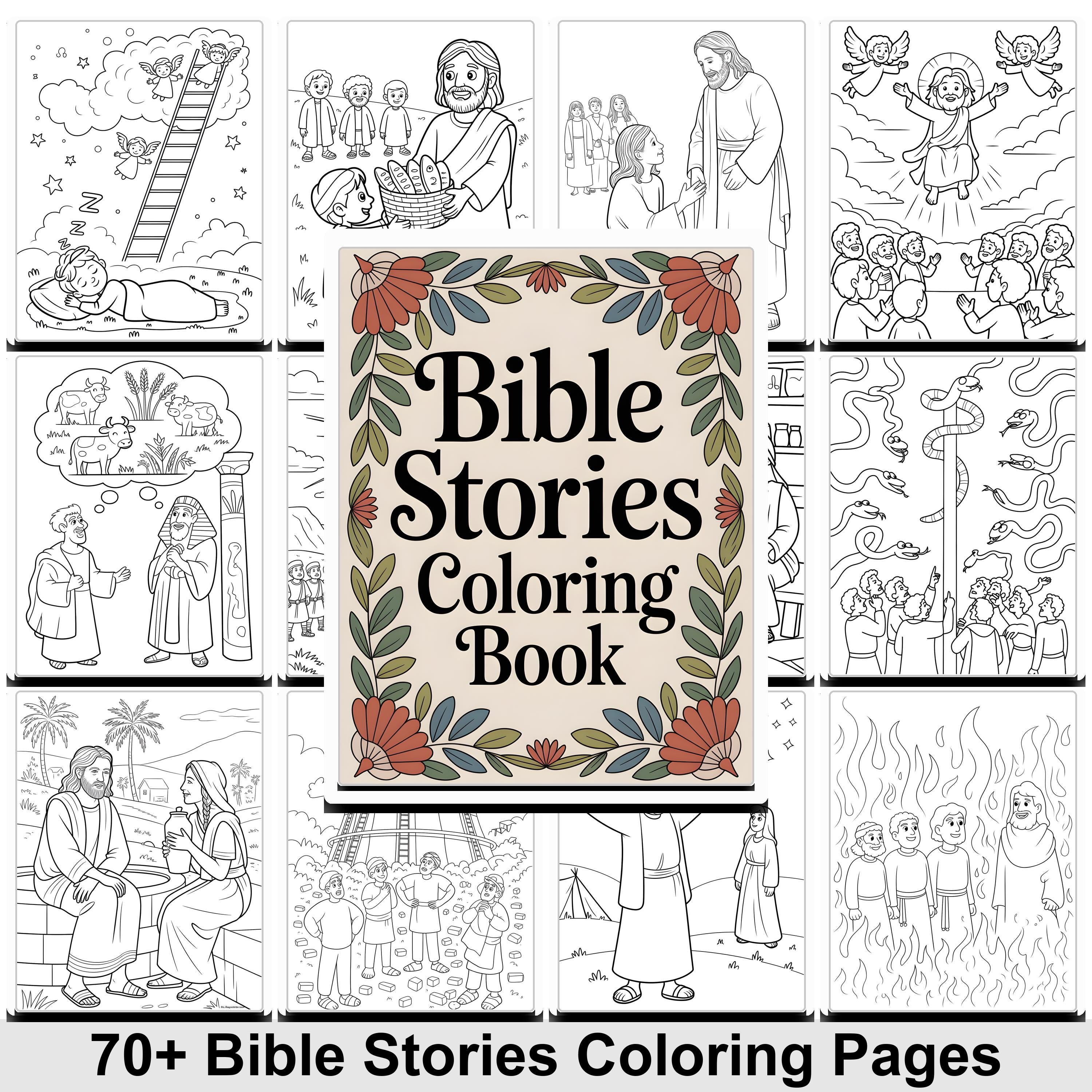 70+ Bible Stories Coloring Pages Printable | Kids Christian Coloring ...
