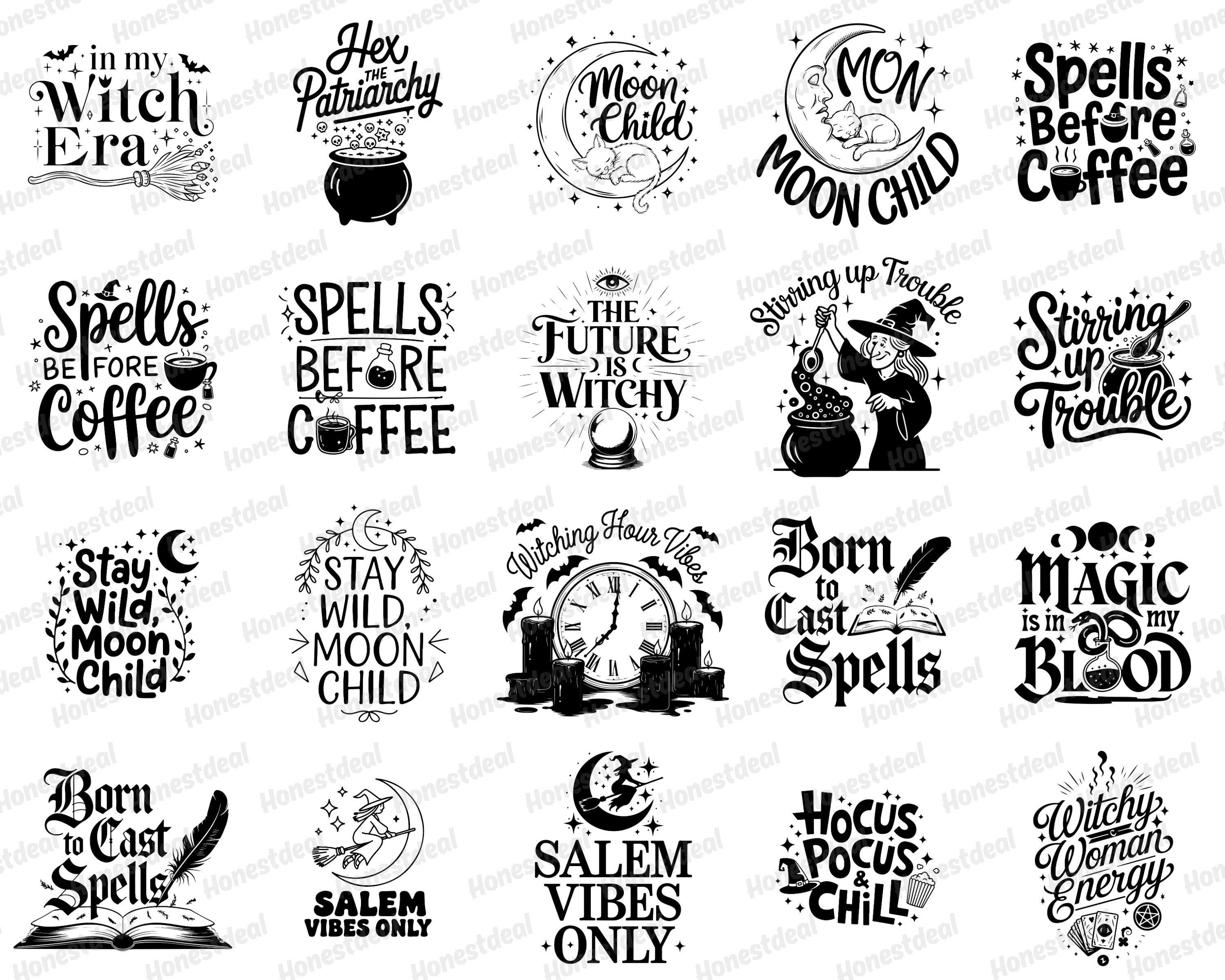 Witch SVG Bundle – 100 Enchanted Witchcraft & Halloween Designs for ...